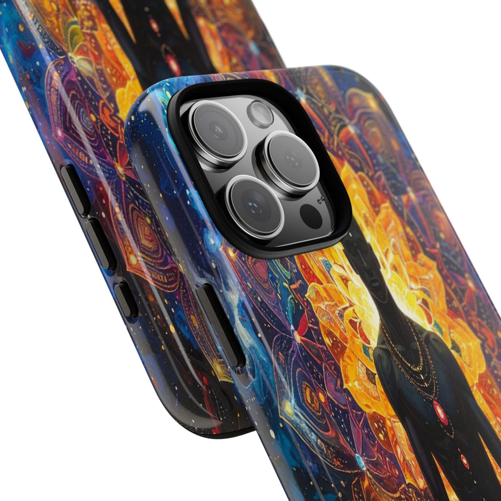 Cosmic Awakening: Spiritual Meditation Mandala, Chakra Energy Visualization - L’Art Suprême Phone Case