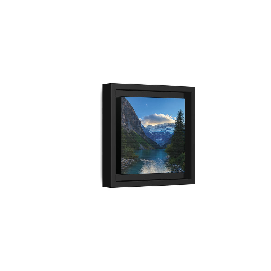 "Glacial Serenity" – Framed Canvas Print