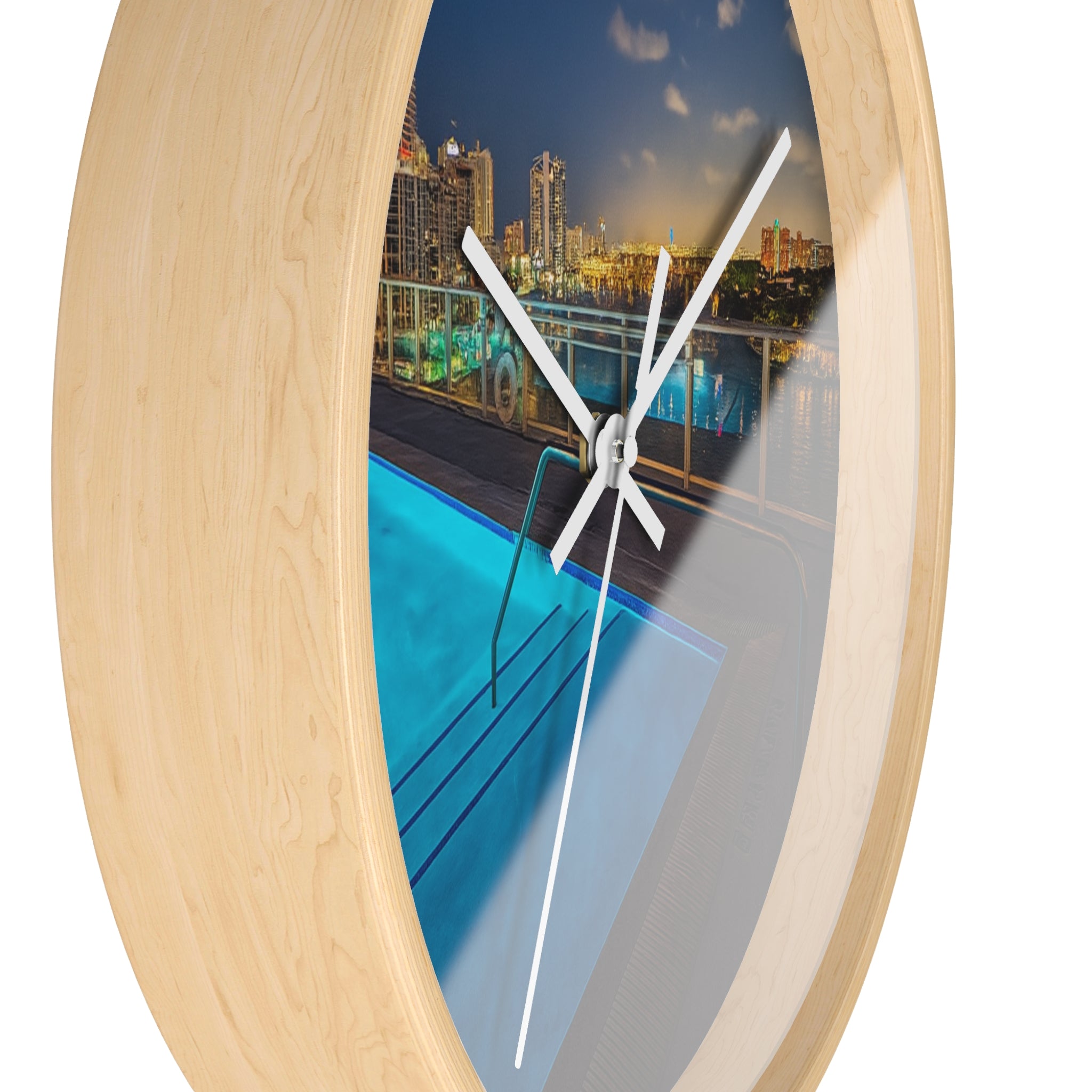 “Skyline Reflections" – Art Wall Clock