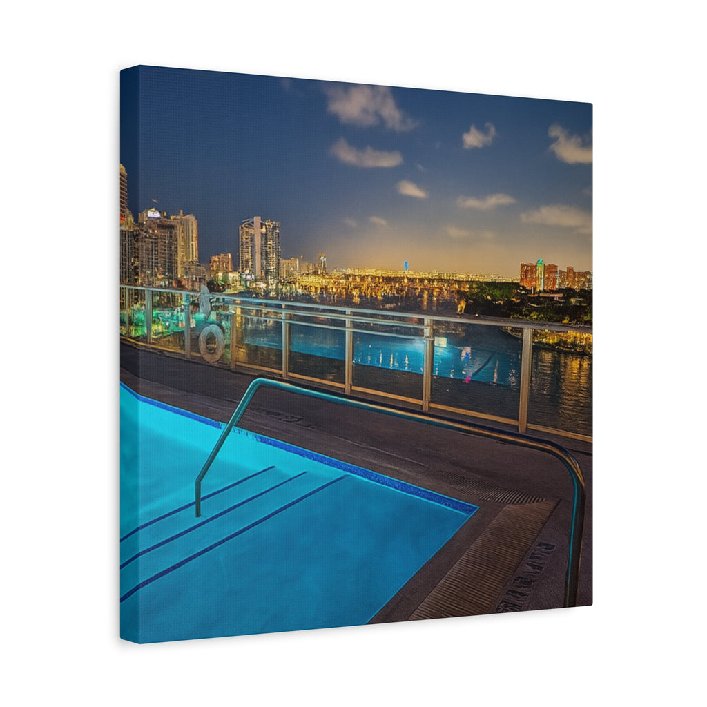 "Skyline Reflections" – Luxe Canvas Print