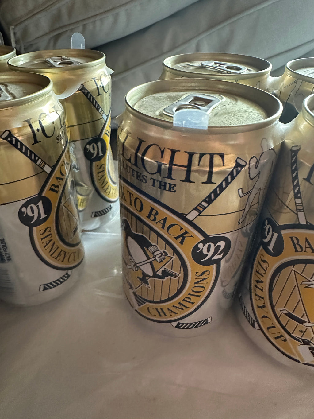 Penguins Stanley Cup 1991 & 1992 (Back-to-Back Champions) Vintage Sports Cans