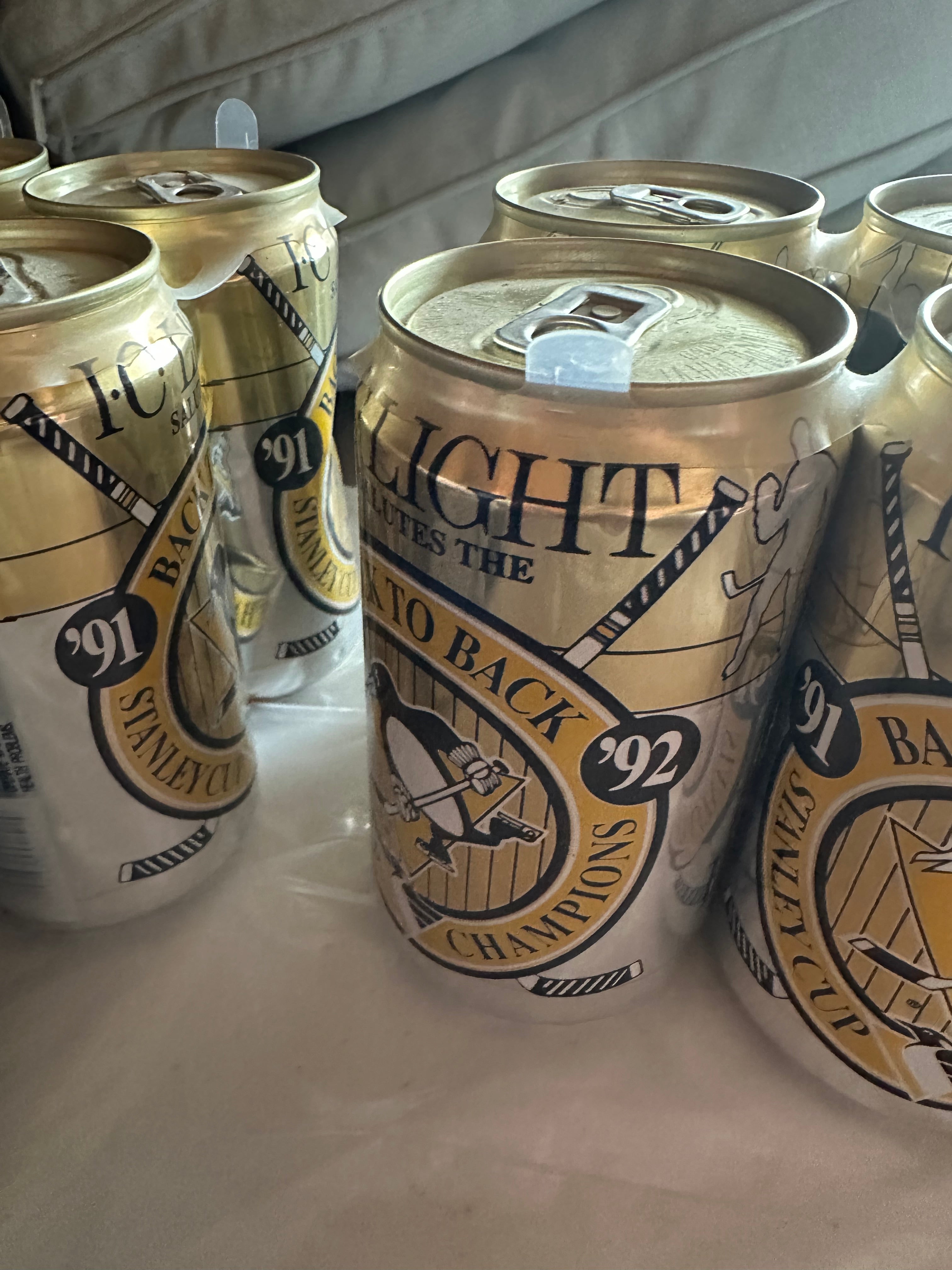 Penguins Stanley Cup 1991 & 1992 (Back-to-Back Champions) Vintage Sports Cans