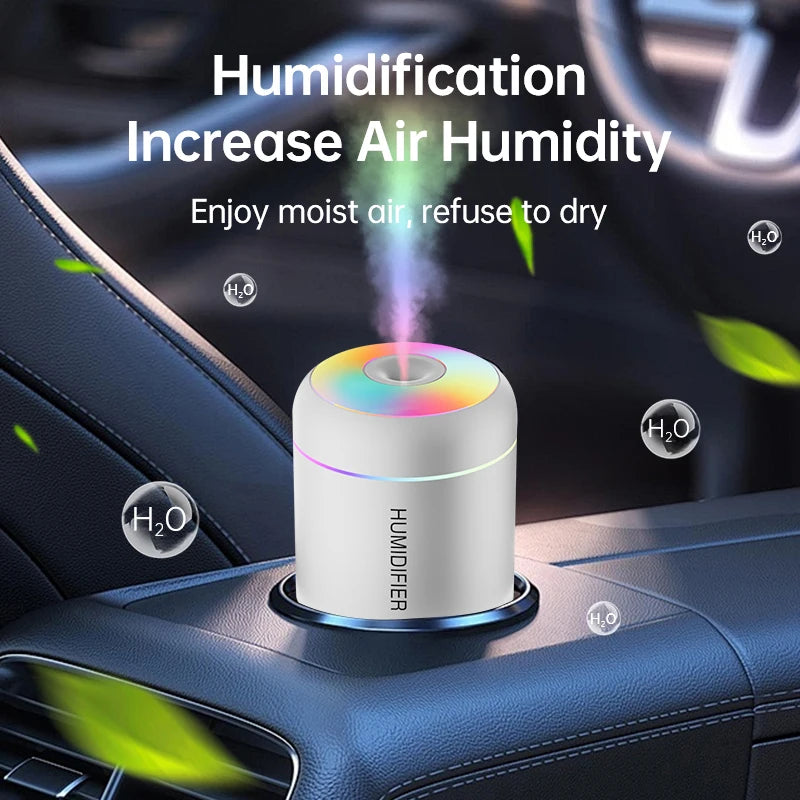 180ml USB Humidifier – Essential Oil Aroma Mist Maker for Home, Office & Car